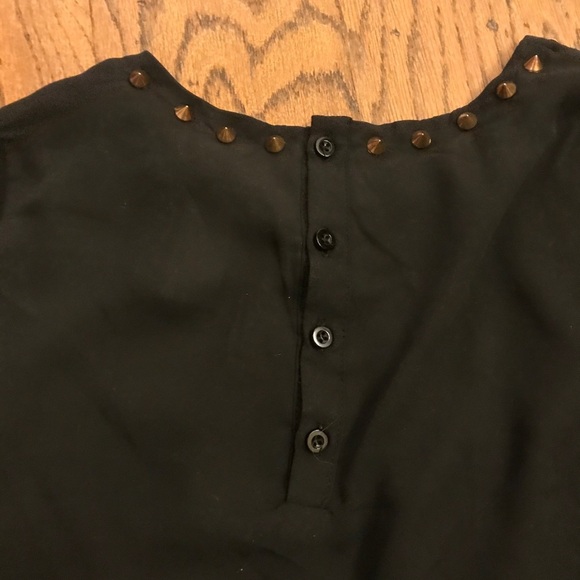 Moon collection Studded black blouse Size L - Picture 6 of 6